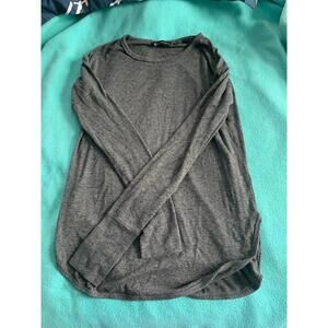 Athleta XS Long Sleeve Heather Gray Soft and Cozy Casual Shirt​